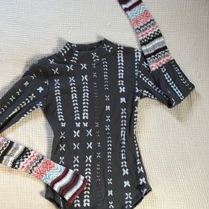 Free People Thermal cuff top size S